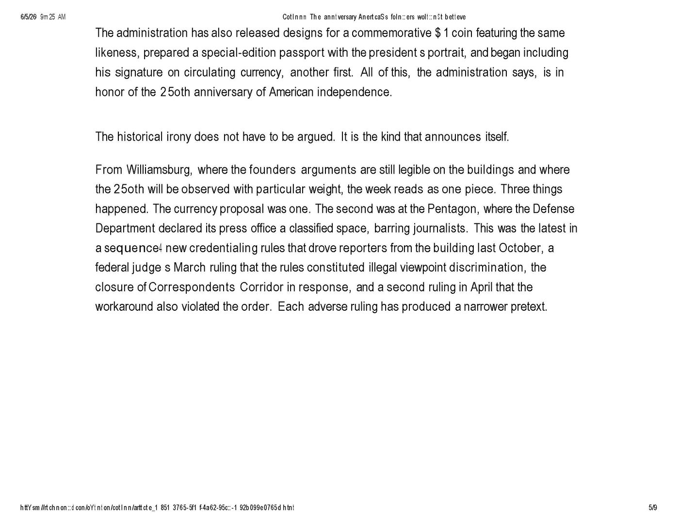 The anniversary America's founders wouldn't believe, page 3 of 7